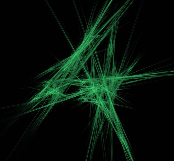 UFO yeşil çizgiler fraktal arka plan. Fantezi fraktal doku. Dijital sanat. 3D render. Oluşturulan bilgisayar görüntü