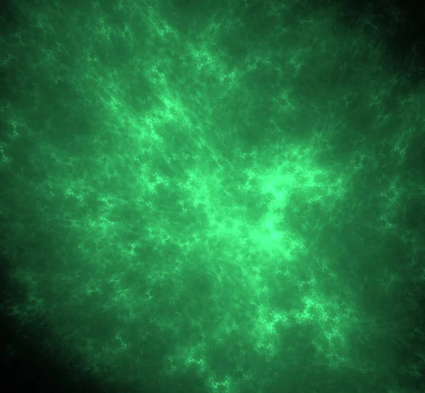 UFO yeşil fraktal arka plan soyut. Fantezi fraktal doku. Dijital sanat. 3D render. Oluşturulan bilgisayar görüntü