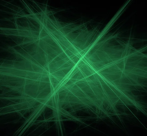 Fondo Fractal Líneas Verdes Ovni Textura Fractal Fantasía Arte Digital —  Fotos de Stock