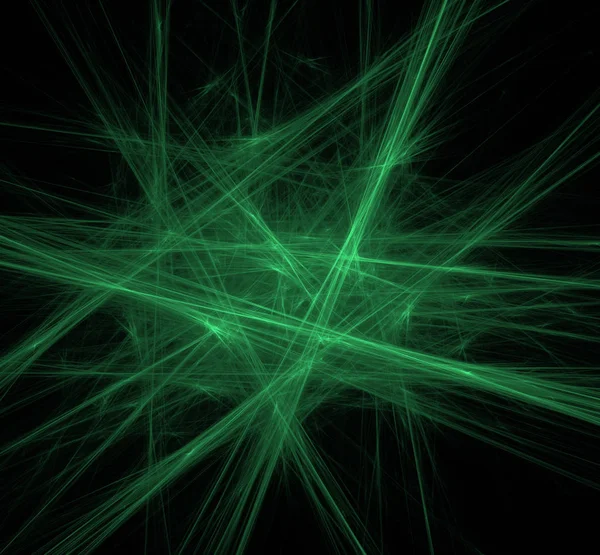 UFO yeşil çizgiler fraktal arka plan. Fantezi fraktal doku. Dijital sanat. 3D render. Oluşturulan bilgisayar görüntü