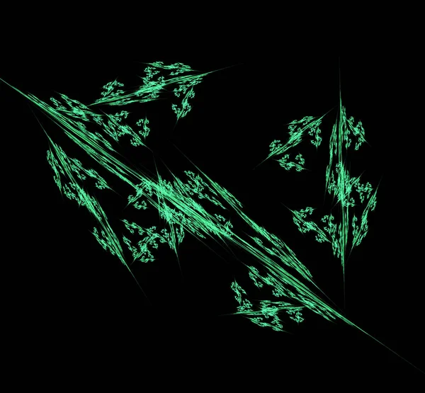 Ufo Green Fractal Pattern Background Fantasy Fractal Texture Digital Art — Stock Photo, Image