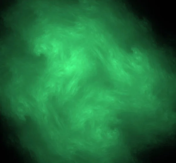 Abstrato Ufo Fundo Fractal Verde Textura Fractal Fantasia Arte Digital — Fotografia de Stock