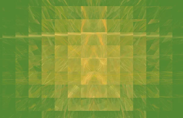 Fundo Abstrato Verde Amarelo Textura Padrão Fantasia Arte Digital Renderização — Fotografia de Stock