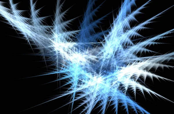 Blue white fractal pattern background. Fantasy pattern texture. Digital art. 3D rendering. Computer generated image