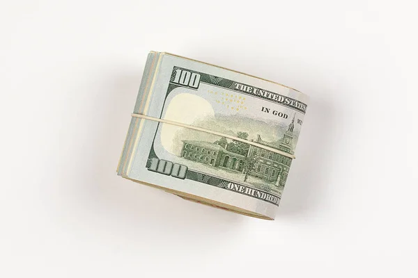 Rouleau De Billets De 100 Dollars Isole Sur Fond Blanc Paquet Richesse Stock Photo Rouleau De Billets De 100 Dollars Isole Sur Fond Blanc Paquet Richesse Stock Photo