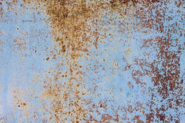 Kırık boya ile eski paslı metal arka plan