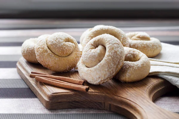 Galletas de azúcar de caracol con canela —  Fotos de Stock