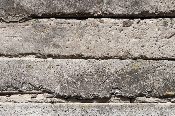 Vieux blocs de béton mur fond gros plan — Photo