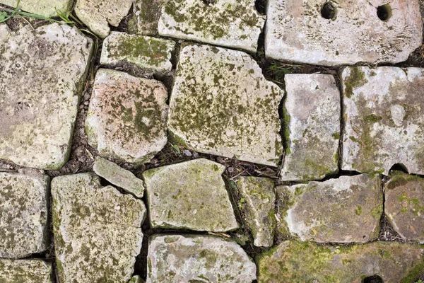 Vechi cărămidă pavaj fundal closeup — Fotografie, imagine de stoc