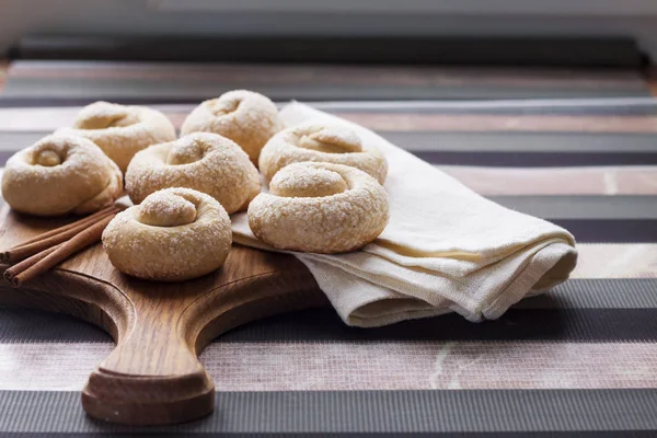 Galletas de azúcar de caracol con canela —  Fotos de Stock