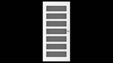 siyah arka planda yüksek kalitede kapı