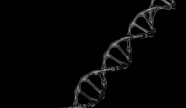 Dna High Quality Black Background — Stock Photo, Image