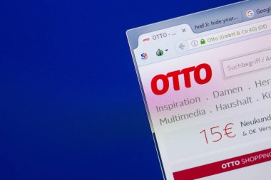 Ryazan, Rusya - 13 Mayıs 2018: Otto Web sitesi Pc, url - Otto.de görüntüleme