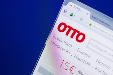 Ryazan, Rusya - 13 Mayıs 2018: Otto Web sitesi Pc, url - Otto.de görüntüleme