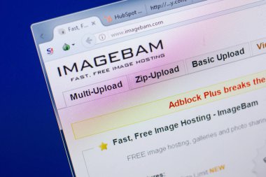 Ryazan, Rusya - 13 Mayıs 2018: İmge Web sitesi Pc, url - Imagebam.com görüntüleme