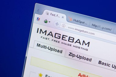 Ryazan, Rusya - 13 Mayıs 2018: İmge Web sitesi Pc, url - Imagebam.com görüntüleme