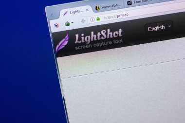 Ryazan, Rusya - 13 Mayıs 2018: Prnt Web sitesi Pc, url - Prnt.sc görüntüleme