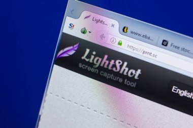 Ryazan, Rusya - 13 Mayıs 2018: Prnt Web sitesi Pc, url - Prnt.sc görüntüleme