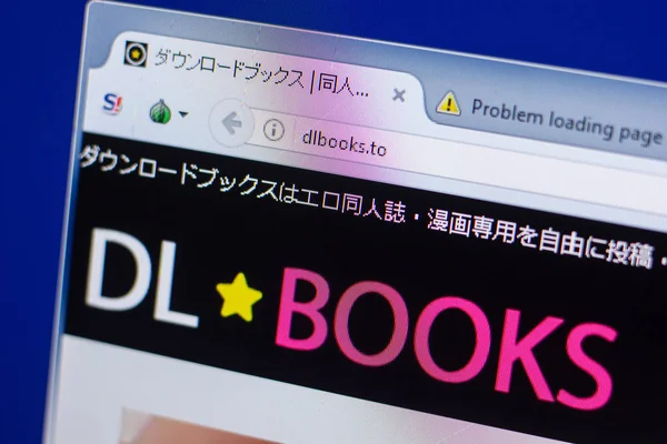 Ryazan, Rusya - 13 Mayıs 2018: Dlbooks Web sitesi Pc, url - Dlbooks.to görüntüleme