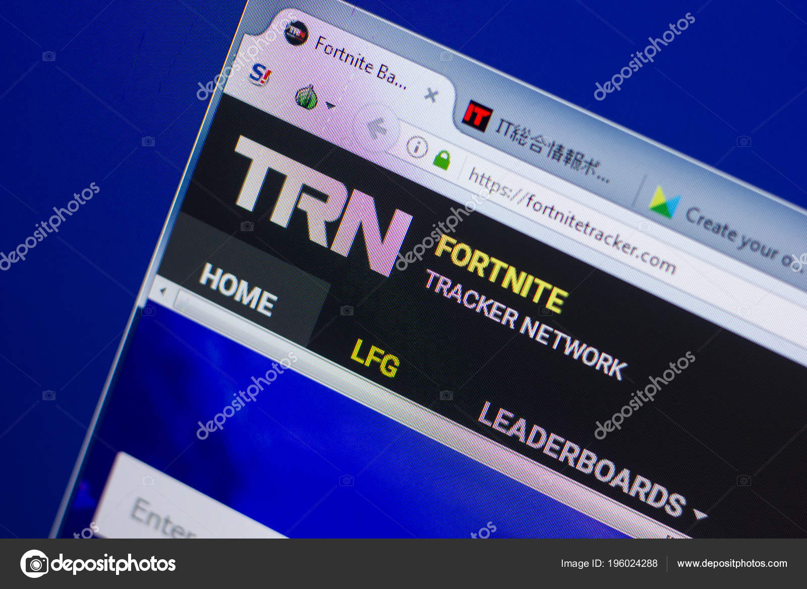 ryazan rossiya 13 maya 2018 fortnitetracker sajt na ekrane pk url adres fortnitetracker com foto avtora sharafmaksumov - fortnite trackercom