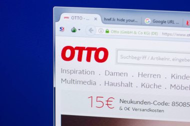 Ryazan, Rusya - 13 Mayıs 2018: Otto Web sitesi Pc, url - Otto.de görüntüleme