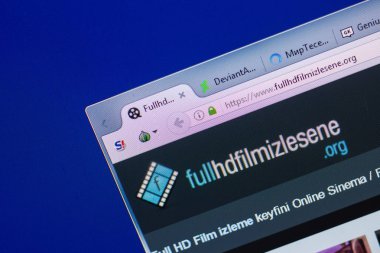 Ryazan, Rusya - 13 Mayıs 2018: Fullhdfilmizlesene Web sitesi Pc, url - Fullhdfilmizlesene.org görüntüleme