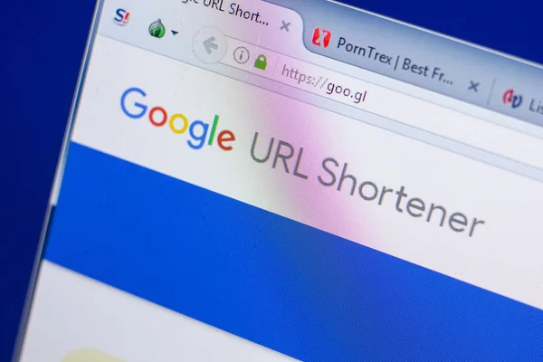 Ryazan Rusya Mayıs 2018 Googl Url Shortener Web Sitesi Url — Stok fotoğraf