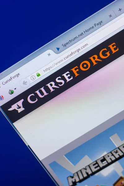 Ryazan Russia May 2018 Curseforge Website Display Url Curseforge Com — Stock Photo, Image