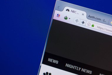 Ryazan, Rusya - 13 Mayıs 2018: Nbcnews Web sitesi Pc, url - Nbcnews.com görüntüleme
