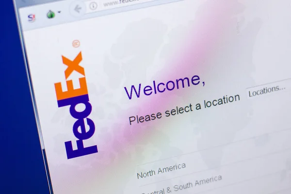 Ryazan Rusya Mayıs 2018 Fedex Web Sitesi Url Adinteractive Com — Stok fotoğraf