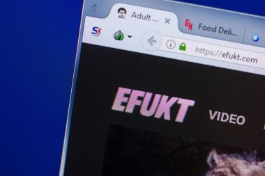 Ryazan, Rusya - 13 Mayıs 2018: Efukt Web sitesi Pc, url - Efukt.com görüntüleme