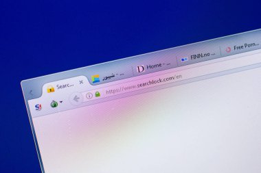 Ryazan, Rusya - 20 Mayıs 2018: Searchlock ana web sitesi Pc, url - Searchlock.com görüntüleme