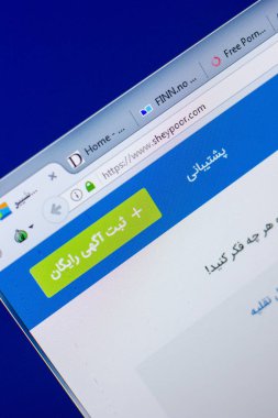 Ryazan, Rusya - 20 Mayıs 2018: Sheypoor ana web sitesi Pc, url - Sheypoor.com görüntüleme