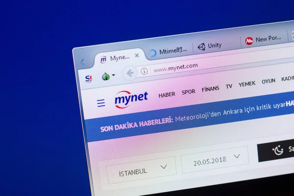 Ryazan Rusya Mayıs 2018 Mynet Ana Web Sitesi Url Mynet — Stok fotoğraf