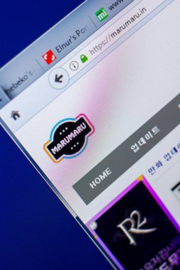 Ryazan, Rusya - 20 Mayıs 2018: Marumaru ana web sitesi Pc, url - Marumaru.in görüntüleme