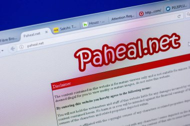 Ryazan, Rusya - 20 Mayıs 2018: Paheal ana web sitesi Pc, url - Paheal.net görüntüleme