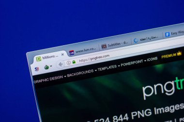 Ryazan, Rusya - 20 Mayıs 2018: Pngtree ana web sitesi Pc, url - Pngtree.com görüntüleme
