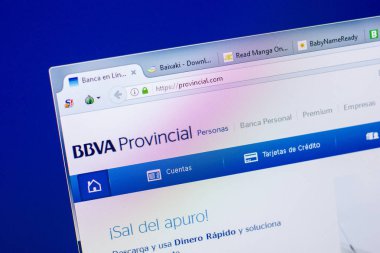 Ryazan, Rusya - 20 Mayıs 2018: İl ana web sitesi Pc, url - Provincial.com görüntüleme