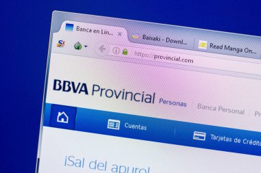 Ryazan, Rusya - 20 Mayıs 2018: İl ana web sitesi Pc, url - Provincial.com görüntüleme