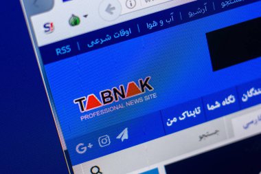 Ryazan, Rusya - 20 Mayıs 2018: Tabnak ana web sitesi Pc, url - yanlı görüntüleme