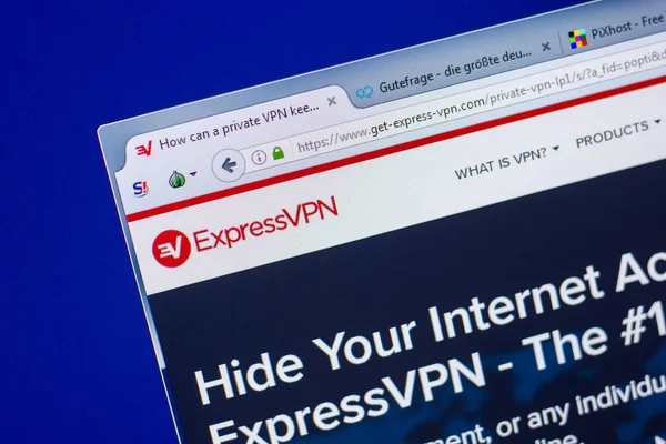 Ryazan Rusya Mayıs 2018 Ana Get Express Vpn Web Sitesi — Stok fotoğraf