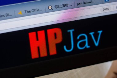 Ryazan, Rusya - 20 Mayıs 2018: Hpjav ana web sitesi Pc, url - Hpjav.com görüntüleme