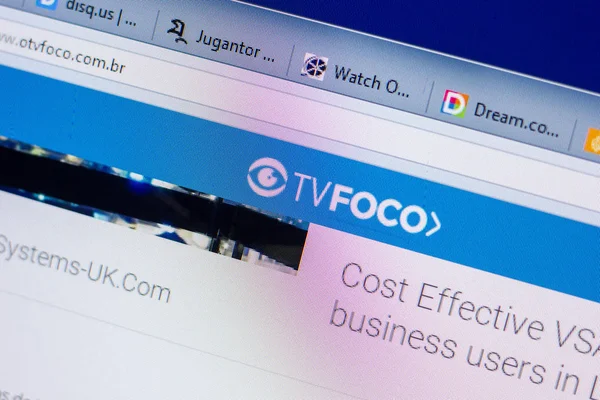 Ryazan, Rusya - 20 Mayıs 2018: Otvfoco ana web sitesi Pc, url - Otvfoco.com.br görüntüleme