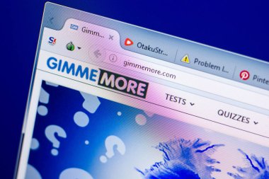 Ryazan, Rusya - 27 Mayıs 2018: Sunarlar ana web sitesi Pc, url - Gimmemore.com görüntüleme