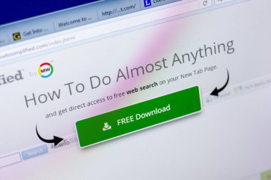 Ryazan, Rusya - 27 Mayıs 2018: Howtosimplified ana web sitesi Pc, url - Howtosimplified.com görüntüleme