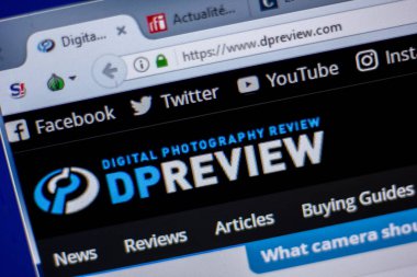 Ryazan, Rusya - 05 Haziran 2018: Dpreview ana web sitesi Pc, url - Dpreview.com görüntüleme