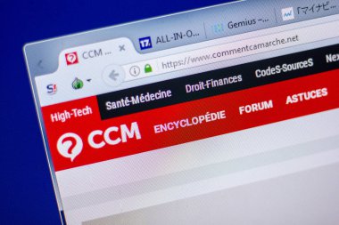 Ryazan, Rusya - 05 Haziran 2018: Commentcamarche ana web sitesi Pc, url - Commentcamarche.net görüntüleme