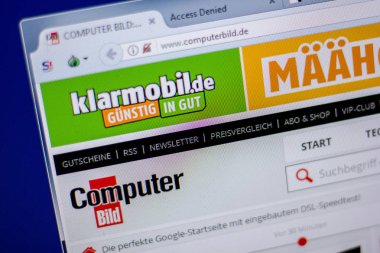 Ryazan, Rusya - 05 Haziran 2018: COMPUTERBILD ana web sitesi Pc, url - Computerbild.de görüntüleme