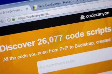 Ryazan, Rusya - 05 Haziran 2018: Codecanyon ana web sitesi Pc, url - Codecanyon.net görüntüleme