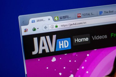 Ryazan, Rusya - 05 Haziran 2018: Javhd ana web sitesi Pc, url - Javhd.com görüntüleme